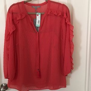 Stitch Fix ruffle trim blouse- NWT!